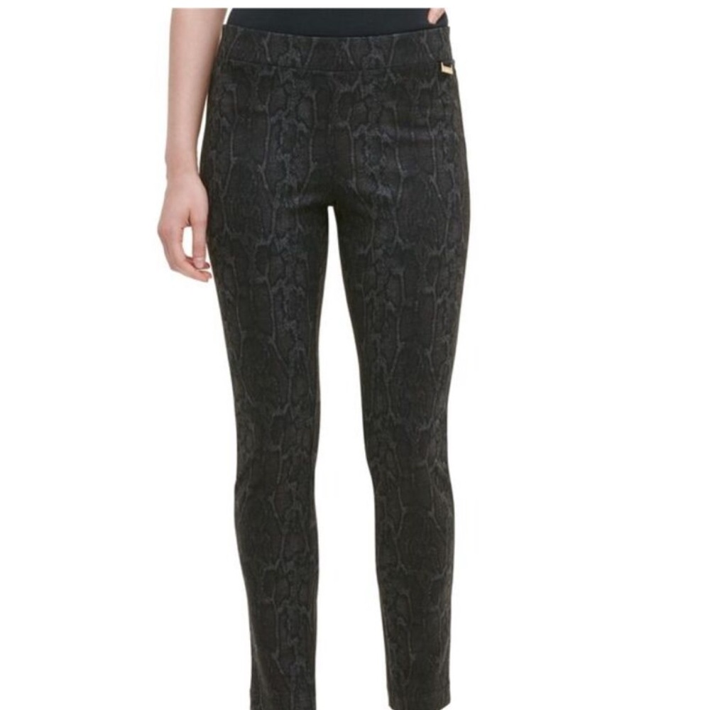 Calvin Klein Snake Print Slim leg dress pants NWT